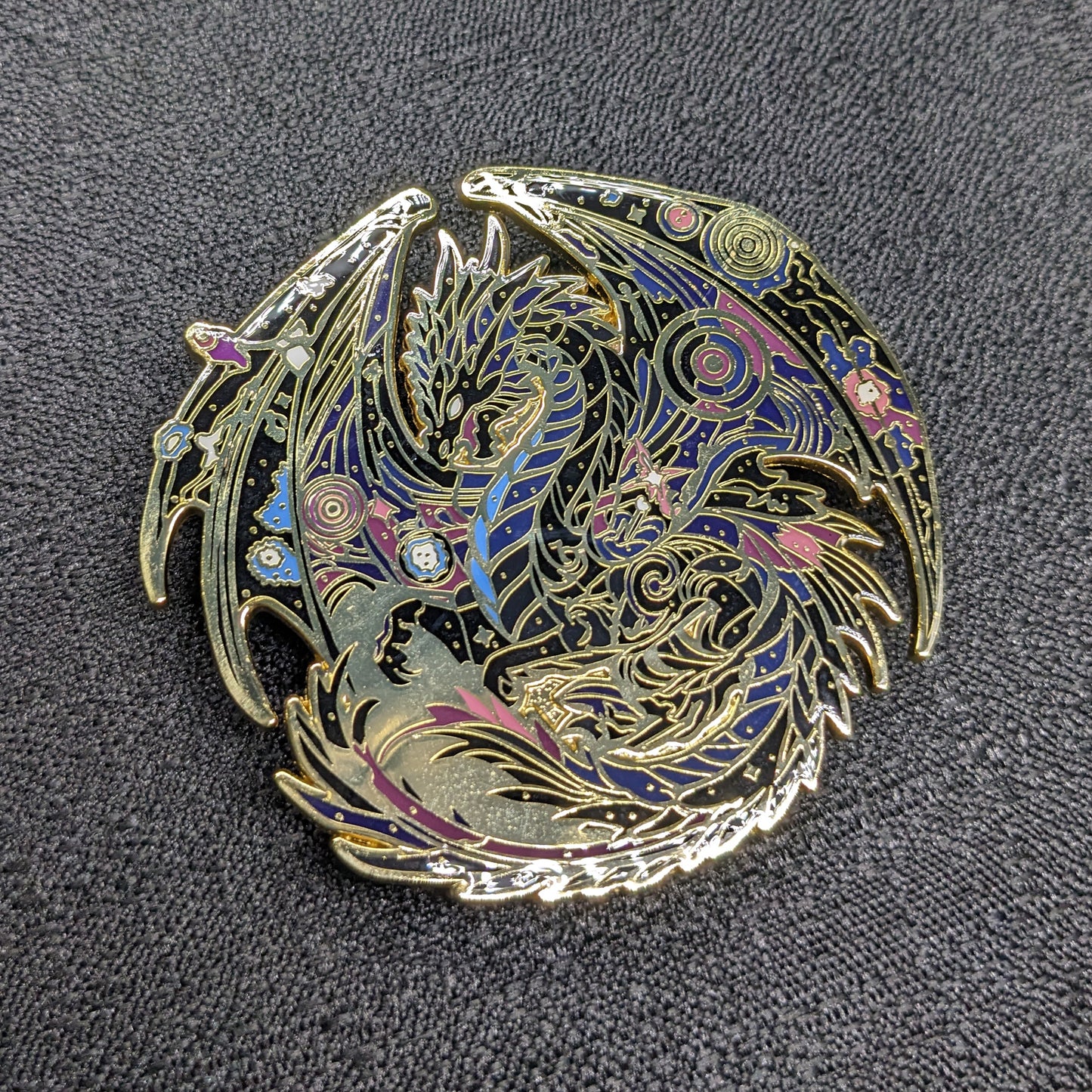 Atraxis, The Gravity Dragon Enamel Pin (Dragon Aspects Vol.1)