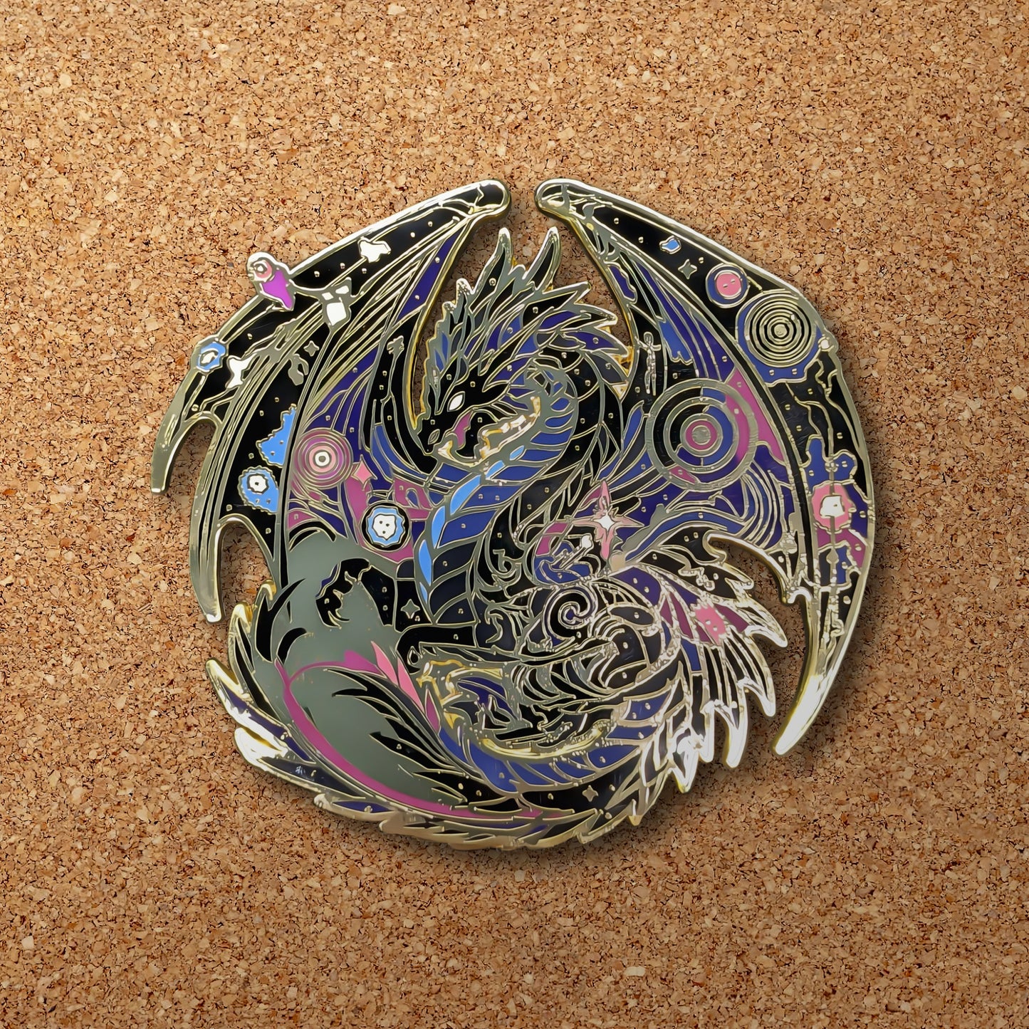 Atraxis, The Gravity Dragon Enamel Pin (Dragon Aspects Vol.1)