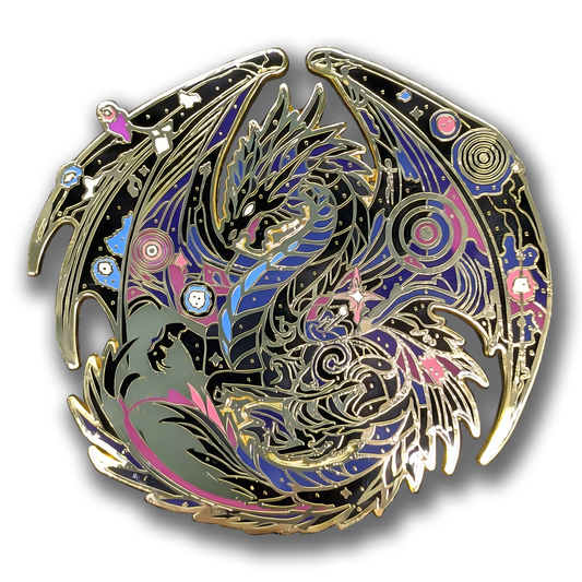 Atraxis, The Gravity Dragon Enamel Pin (Dragon Aspects Vol.1)