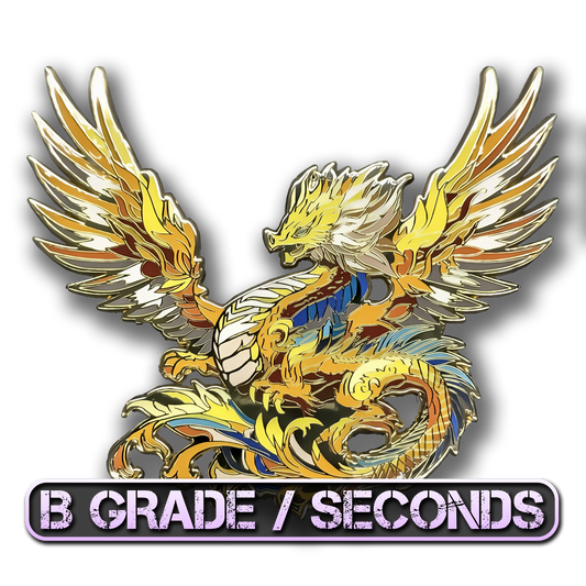 Aurelios, The Sun Dragon Enamel Pin (Dragon Aspects Vol.1) (B Grade)