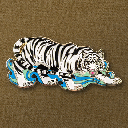 Baihu - The White Tiger Enamel Pin (LE500)