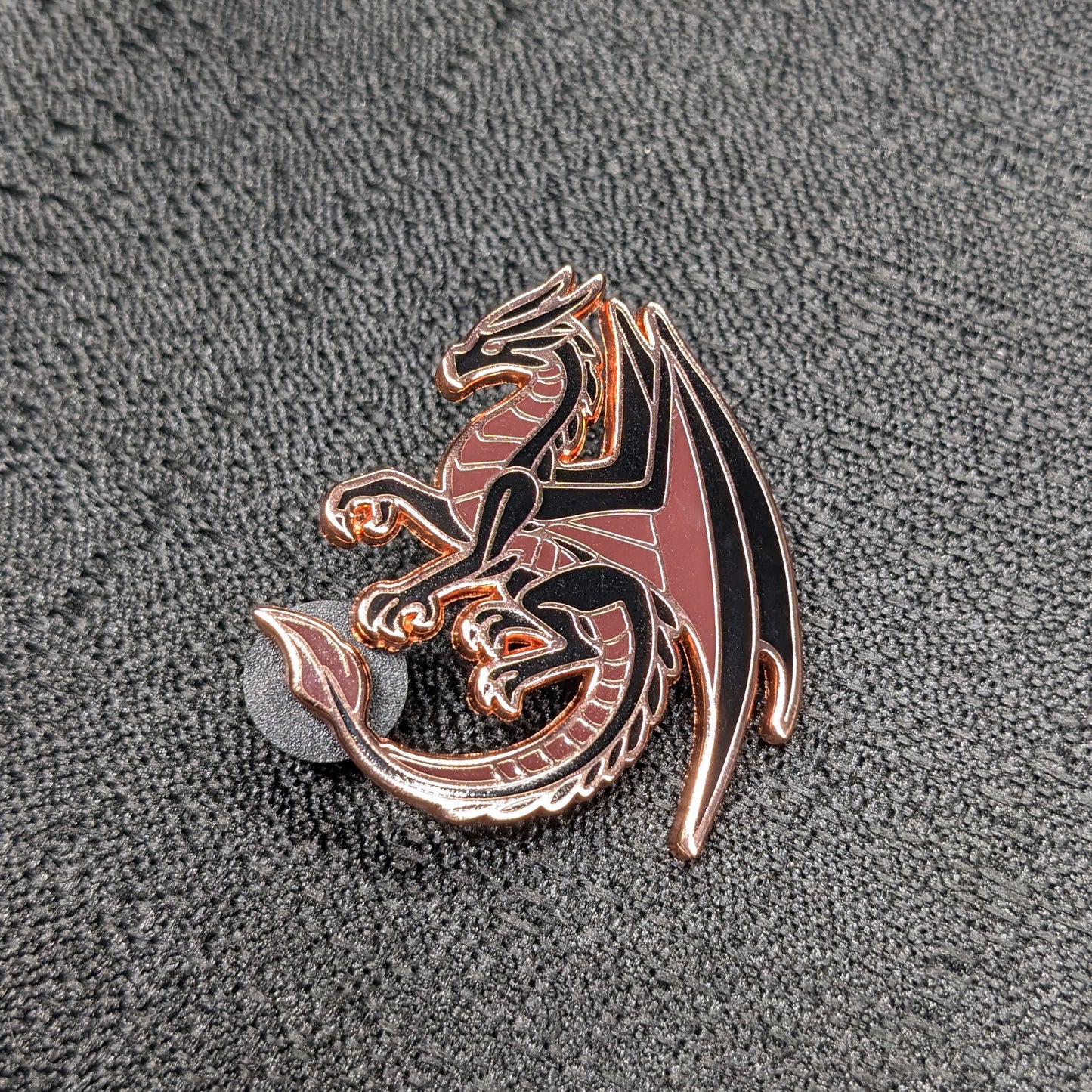 Black Dragon Of Gratitude Enamel Pin