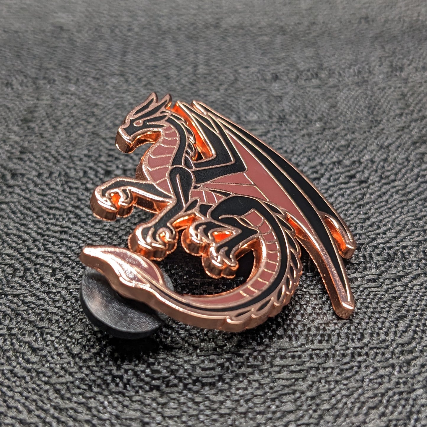 Black Dragon Of Gratitude Enamel Pin