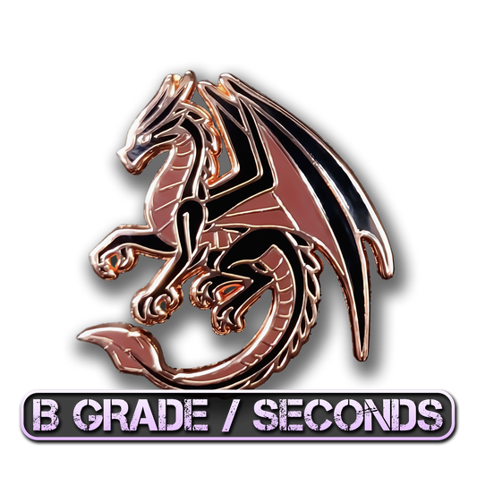 Black Dragon Of Gratitude Enamel Pin (B Grade)