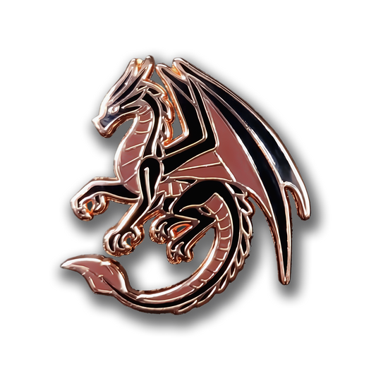 Black Dragon Of Gratitude Enamel Pin