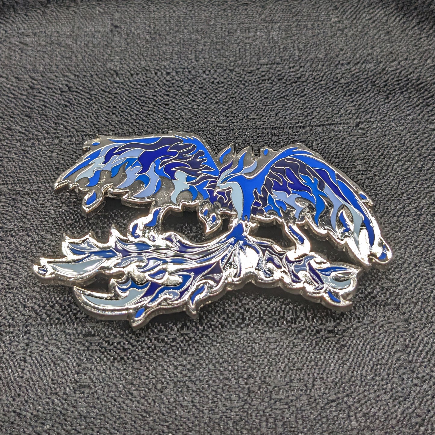 Blue Phoenix Enamel Pin