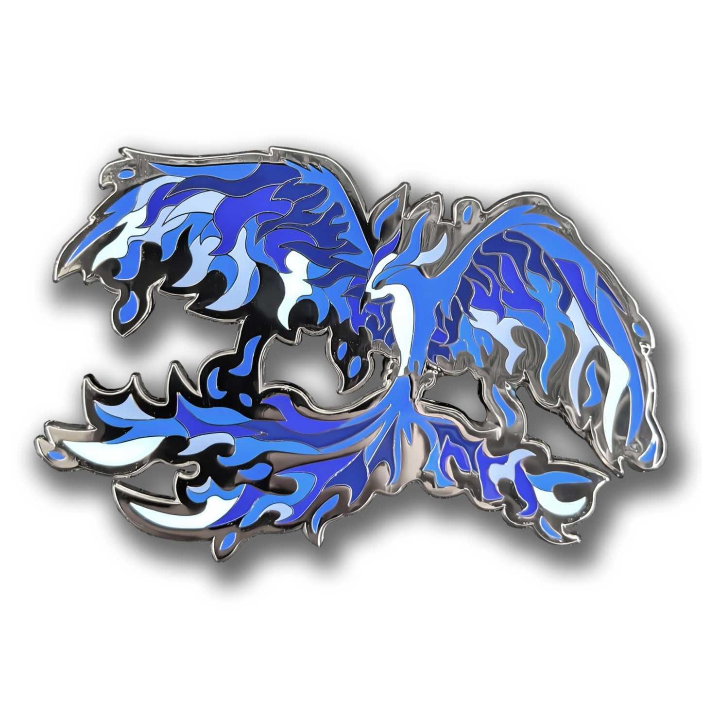 Blue Phoenix Enamel Pin