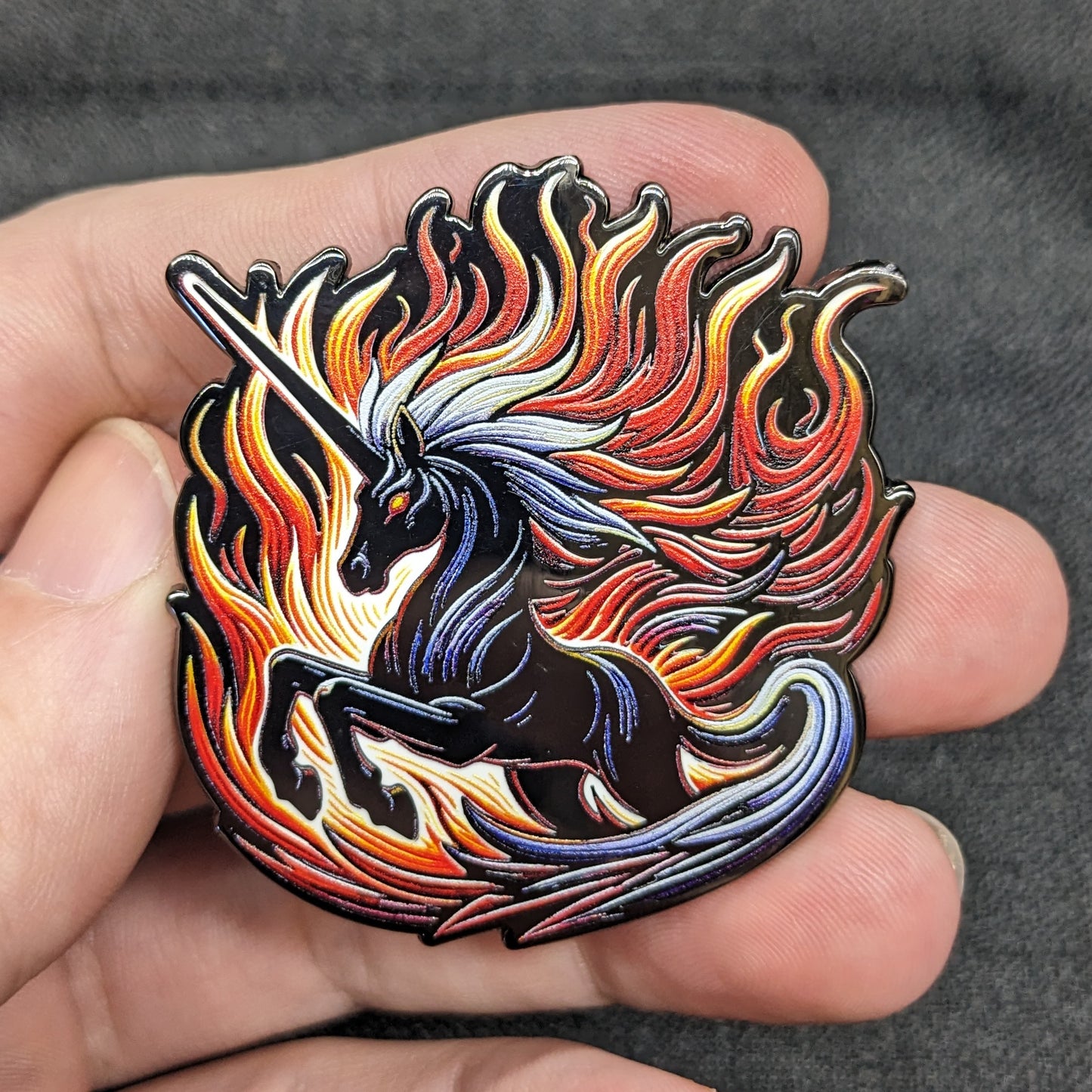 Dark Unicorn Enamel Pin