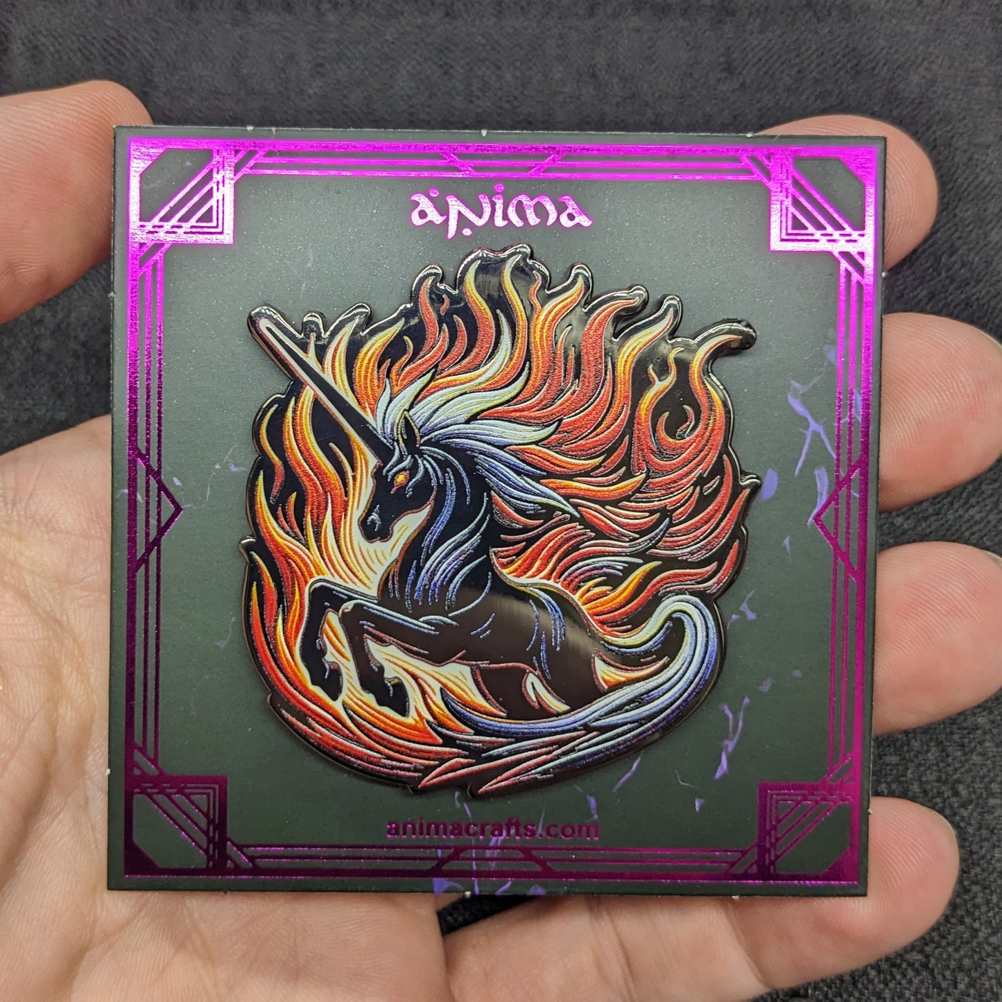 Dark Unicorn Enamel Pin