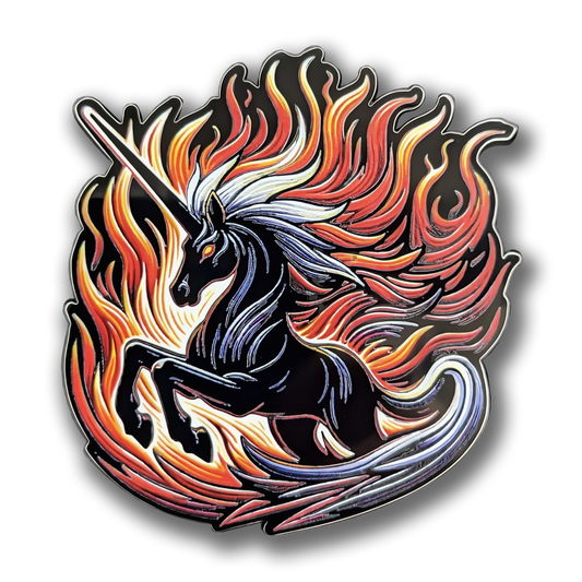 Dark Unicorn Enamel Pin