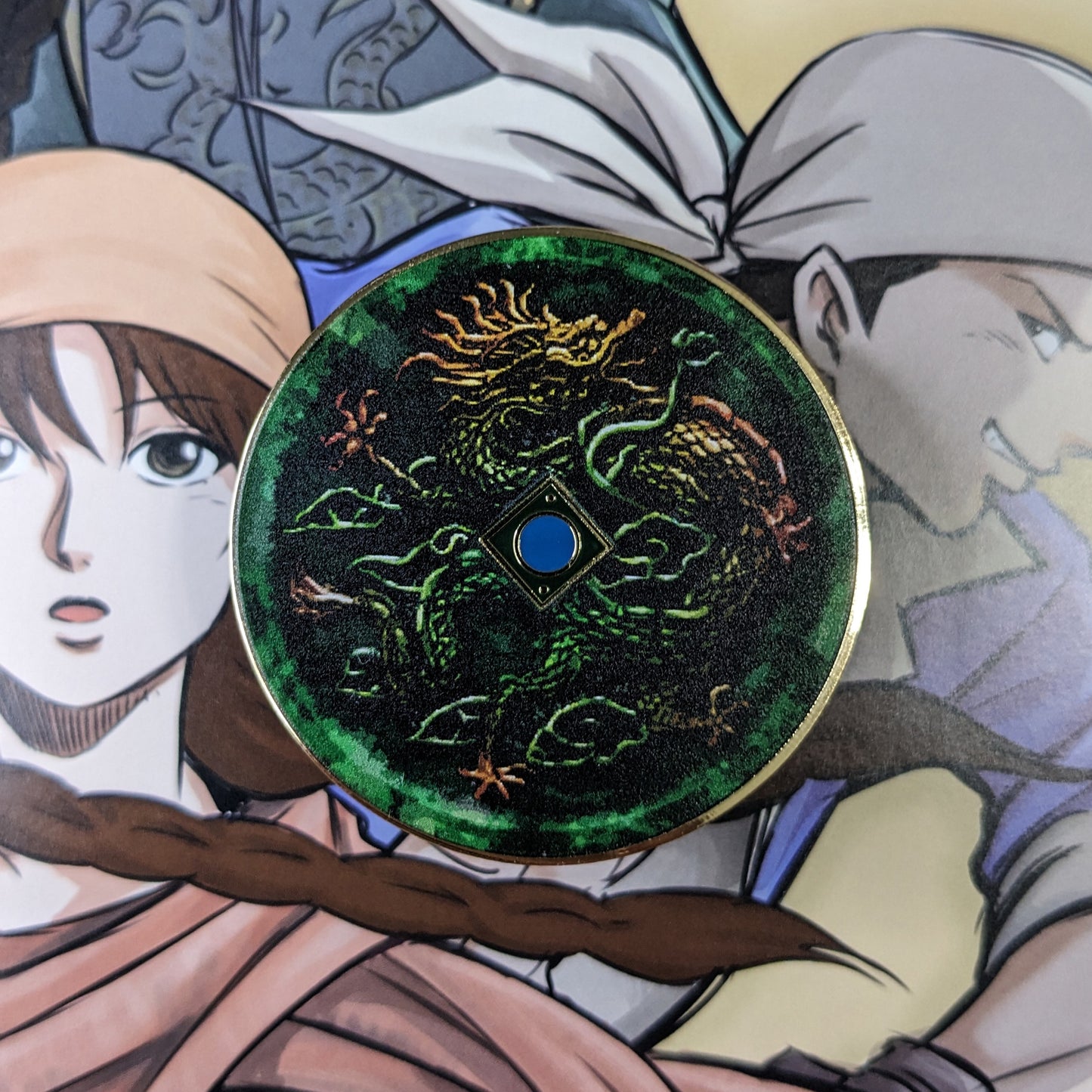 Dragon Mirror Enamel Pin (Shenmue)