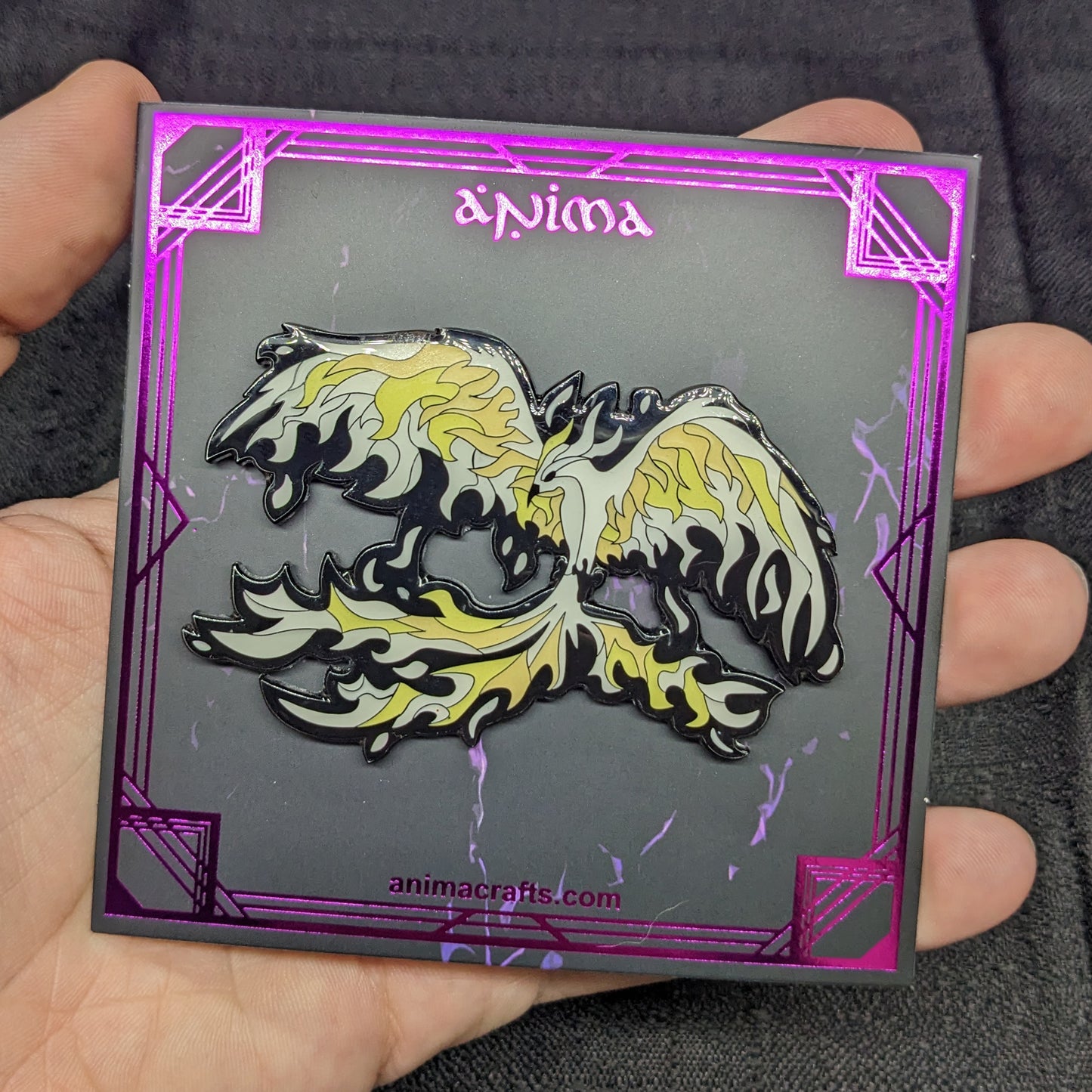 Light Phoenix Enamel Pin