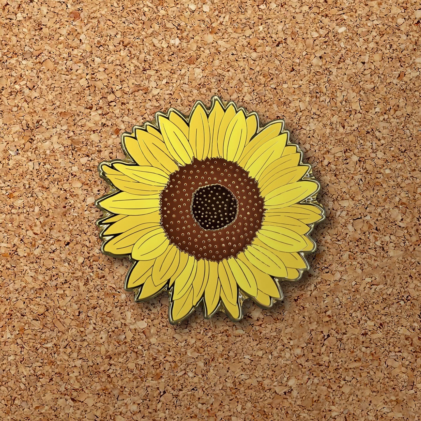 Sunflower Blossom Enamel Pin (B Grade)