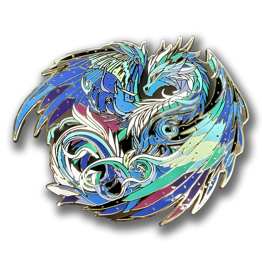 Veloris, The Aurora Dragon Enamel Pin (Dragon Aspects Vol.1)