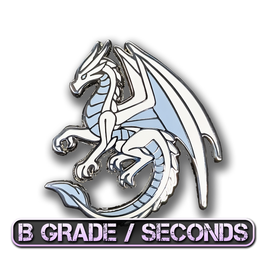 White Dragon Of Gratitude Enamel Pin (B Grade)