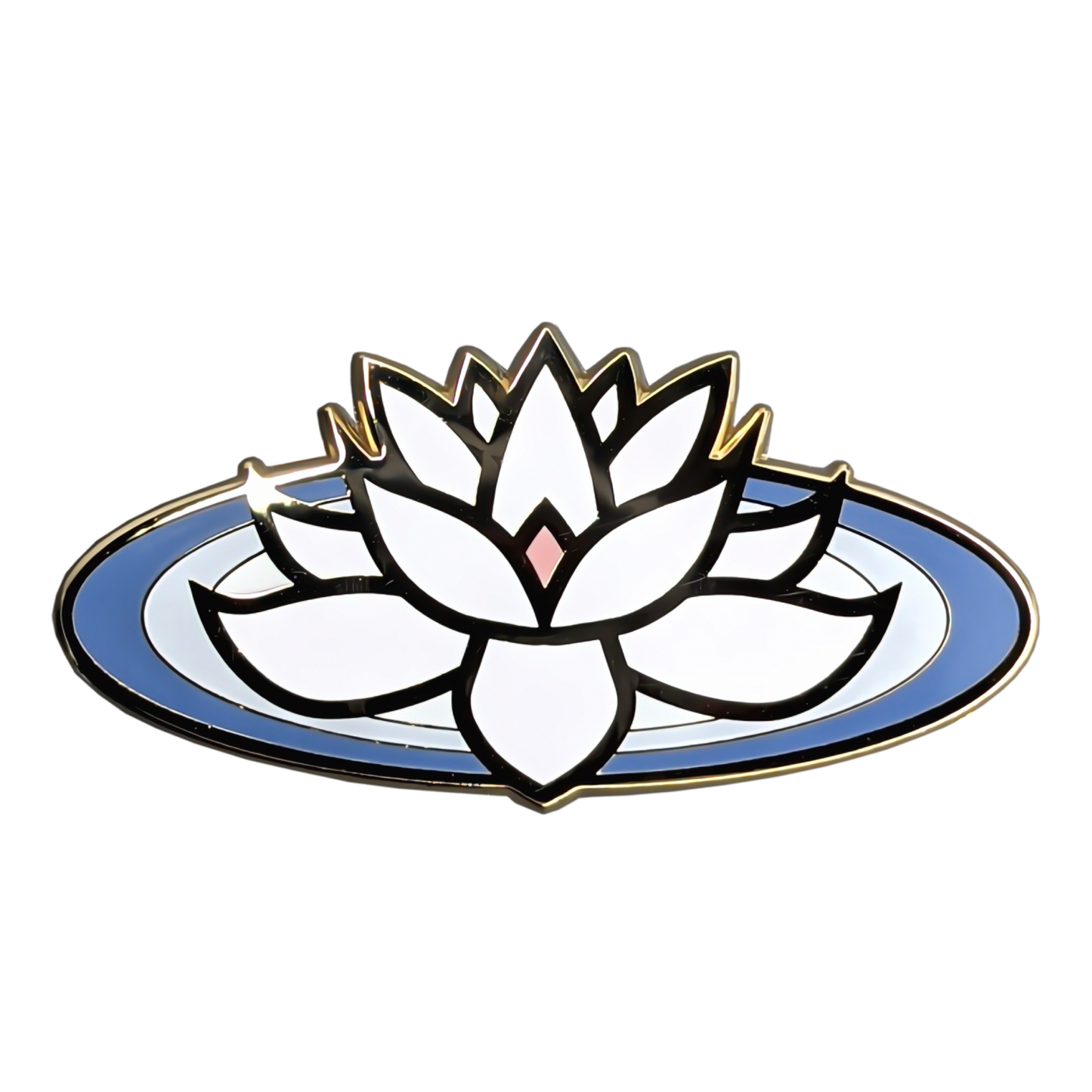 White Lotus Enamel Pin