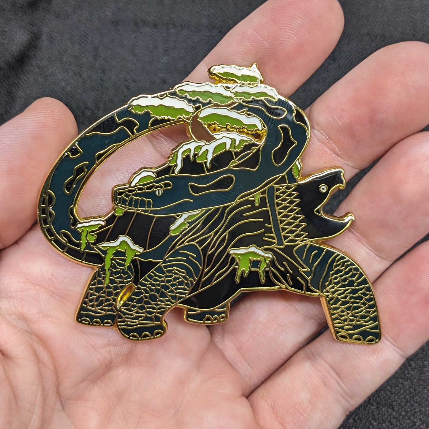 Xuanwu - The Black Tortoise Enamel Pin (LE500)