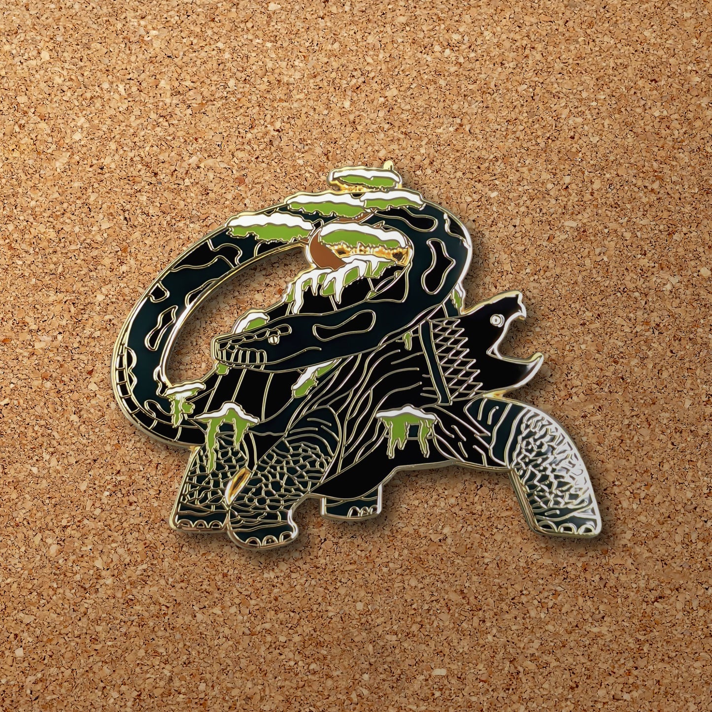 Xuanwu - The Black Tortoise Enamel Pin (LE500)