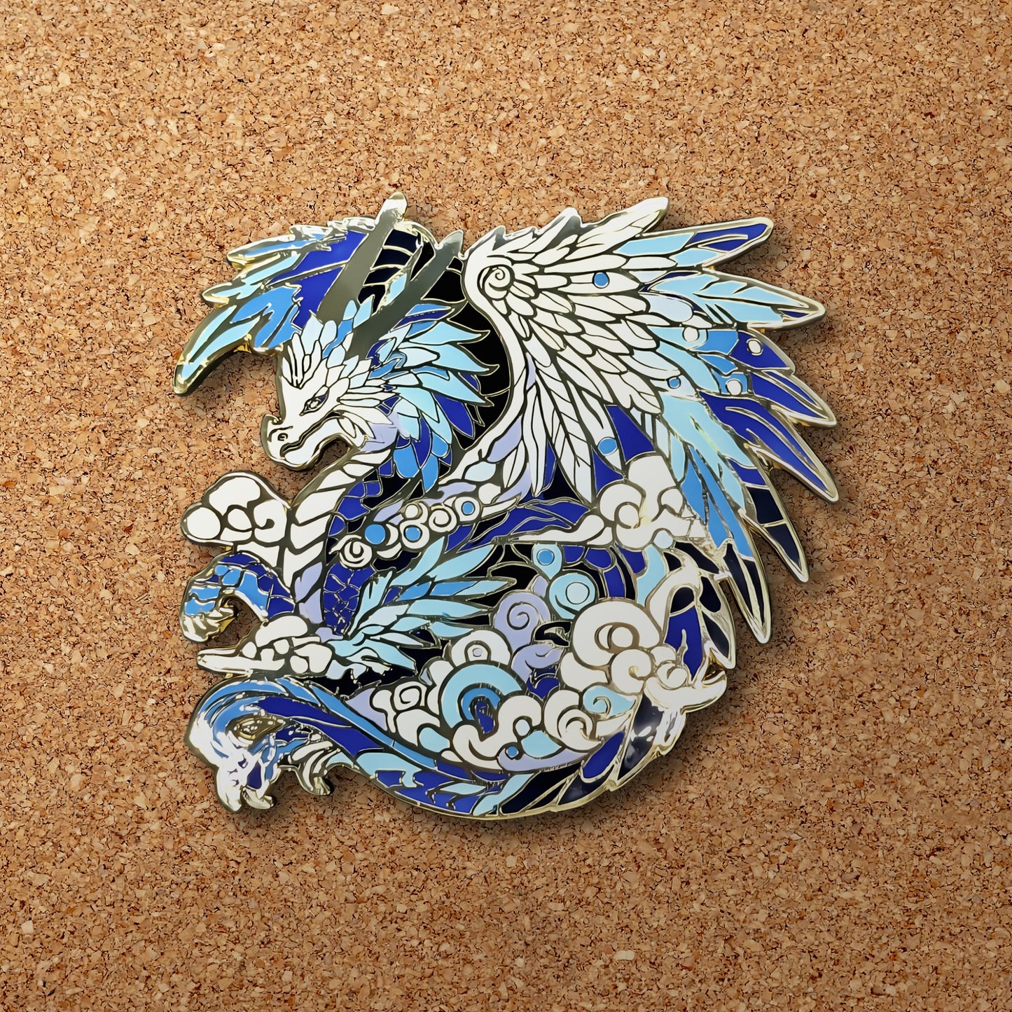 Zephyriel, The Sky Dragon Enamel Pin (Dragon Aspects Vol.1)