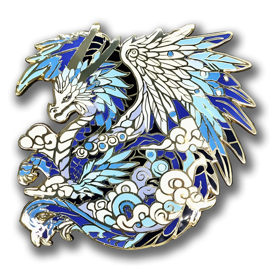 Zephyriel, The Sky Dragon Enamel Pin (Dragon Aspects Vol.1)