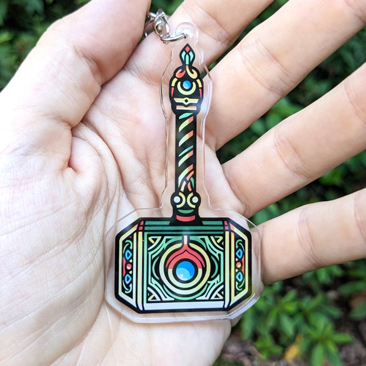Mjollnir Acrylic Keychain / Charm