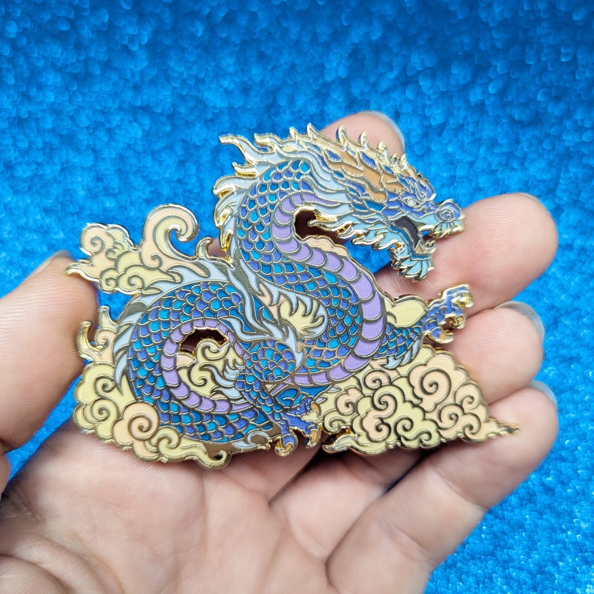 Seiryu Enamel Pin - Legendary Azure Dragon