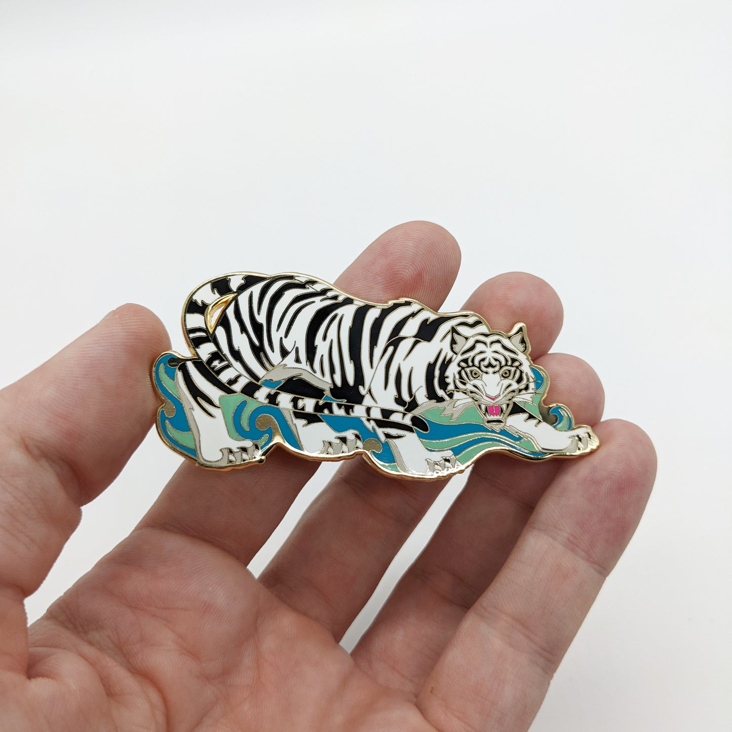 Baihu - The White Tiger Enamel Pin (LE500)