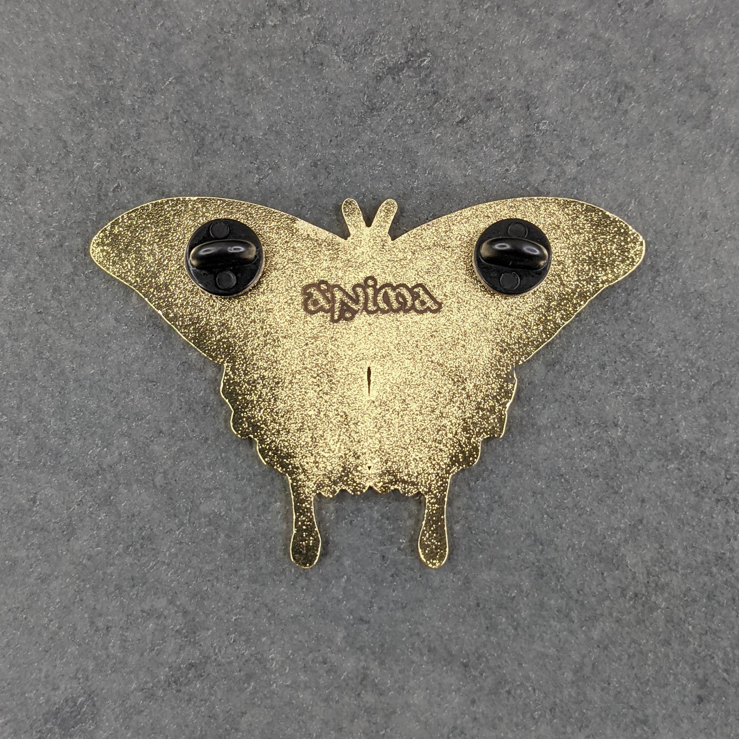 Blue Emperor Butterfly Enamel Pin