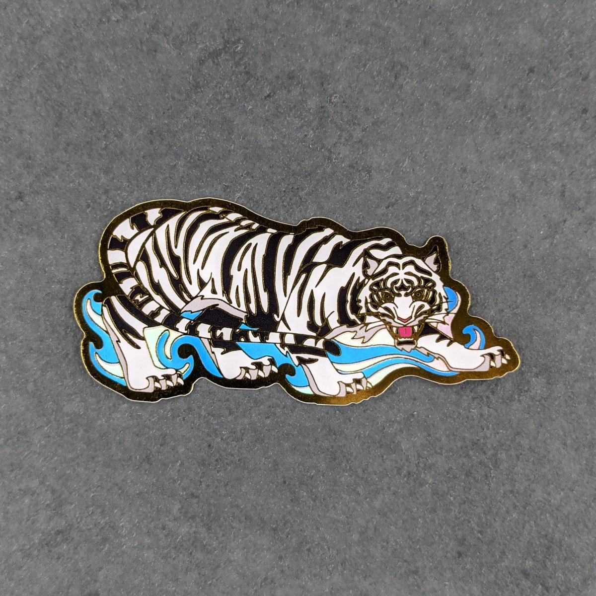 Baihu - The White Tiger (Four Guardians) 3 - Color Foil Vinyl Sticker