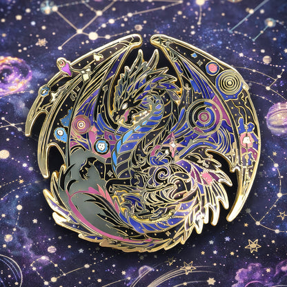 Atraxis, The Gravity Dragon Enamel Pin (Dragon Aspects Vol.1)