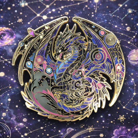 Atraxis, The Gravity Dragon Enamel Pin (Dragon Aspects Vol.1)