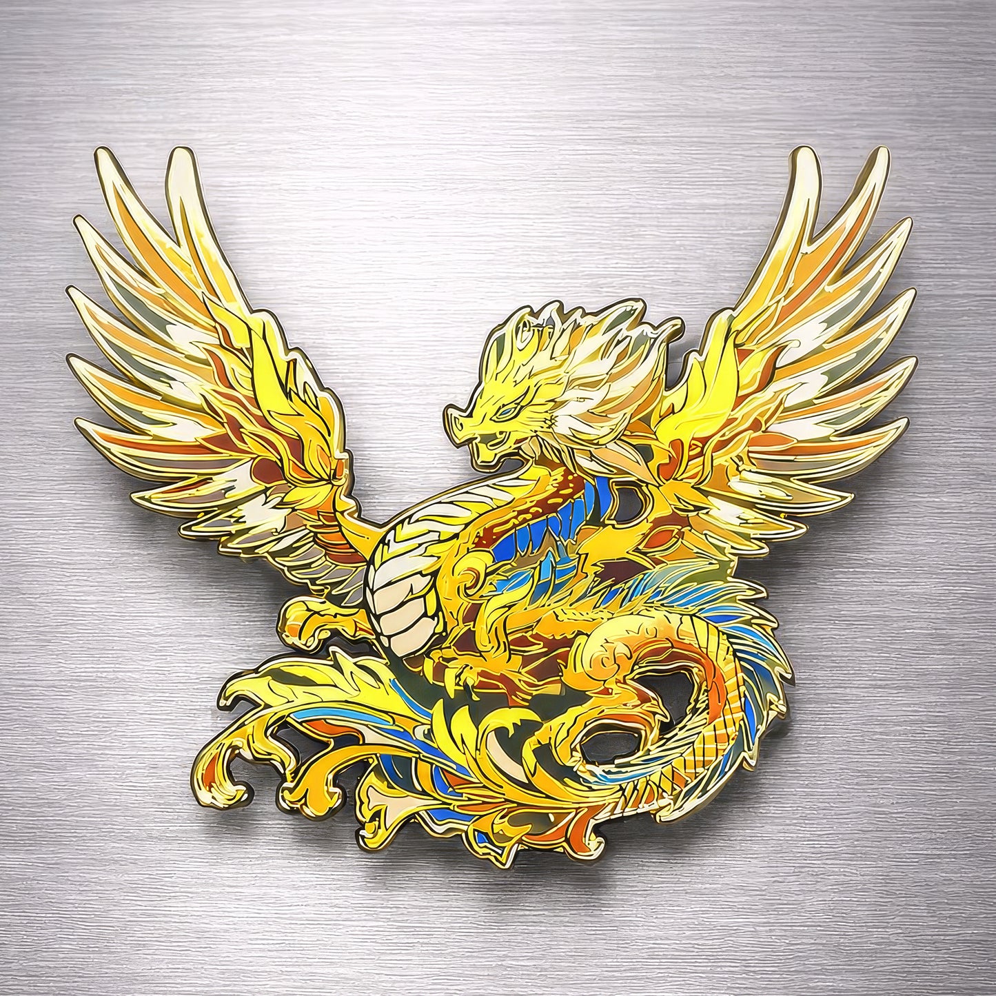 Aurelios, The Sun Dragon Enamel Pin (Dragon Aspects Vol.1)