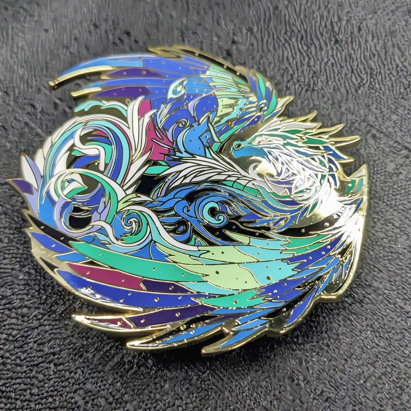 Veloris, The Aurora Dragon Enamel Pin (Dragon Aspects Vol.1)