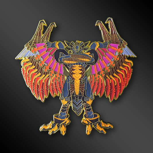 Bahamut enamel pin from Final Fantasy X
