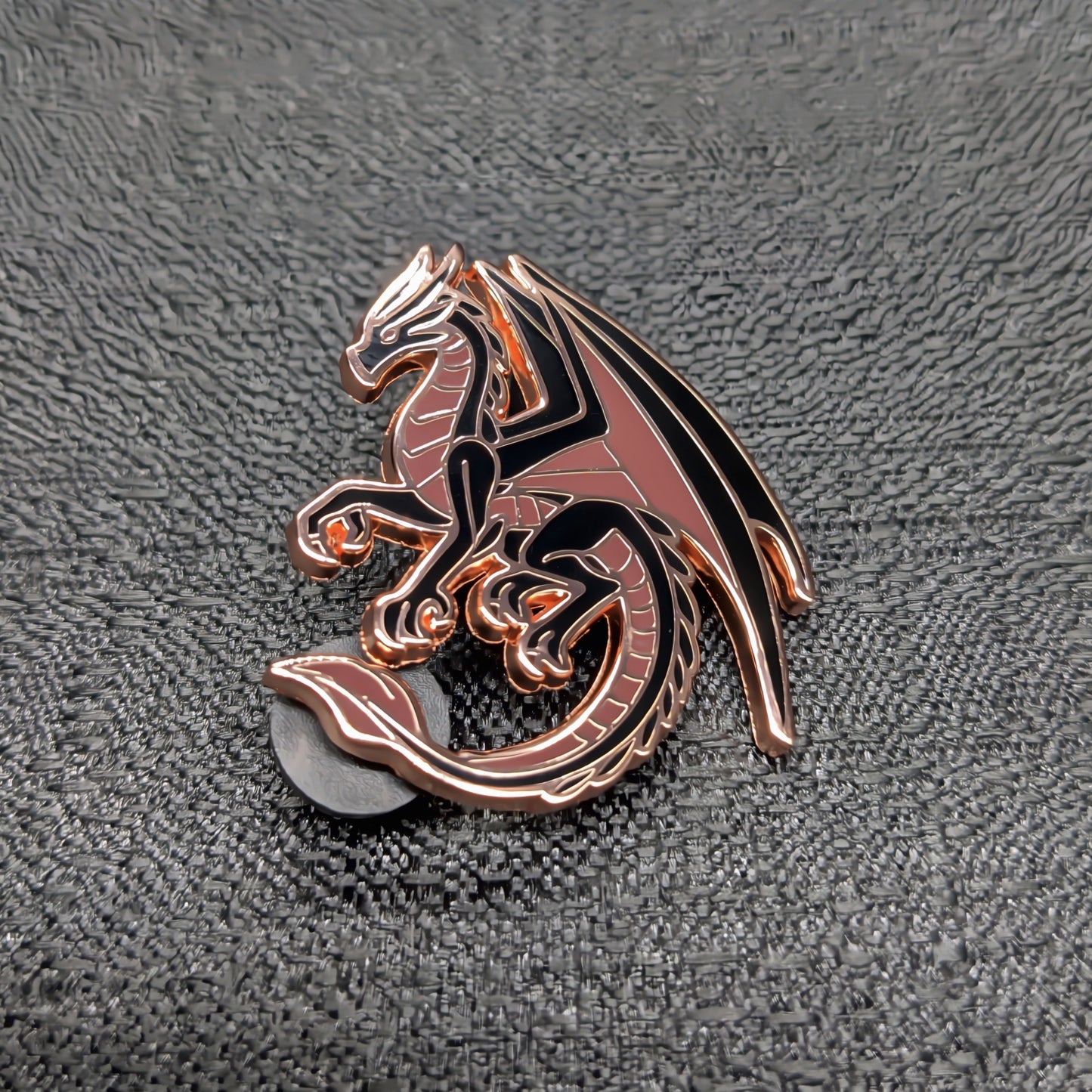 Black Dragon Of Gratitude Enamel Pin