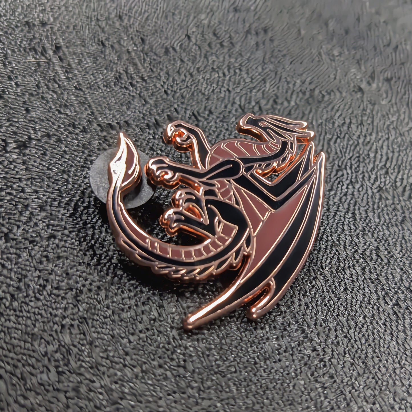 Black Dragon Of Gratitude Enamel Pin