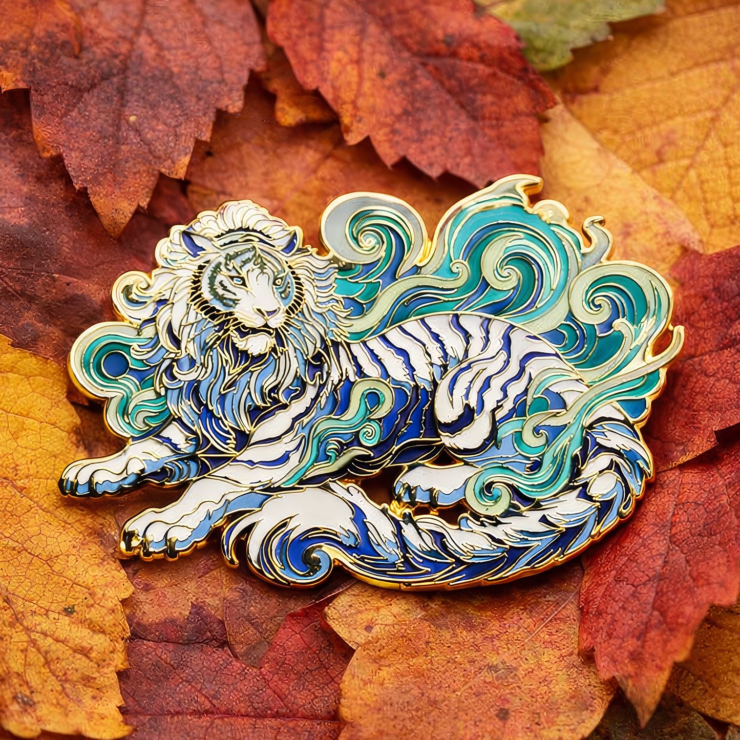 Sacred Beasts Enamel Pins - Legendary Japanese Guardians