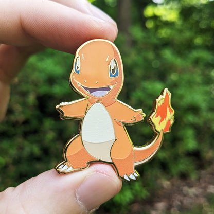 Pokemon Starters Enamel Pins (Bulbasaur, Charmander, Squirtle)