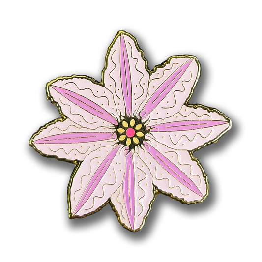 Clematis Blossom Enamel Pin