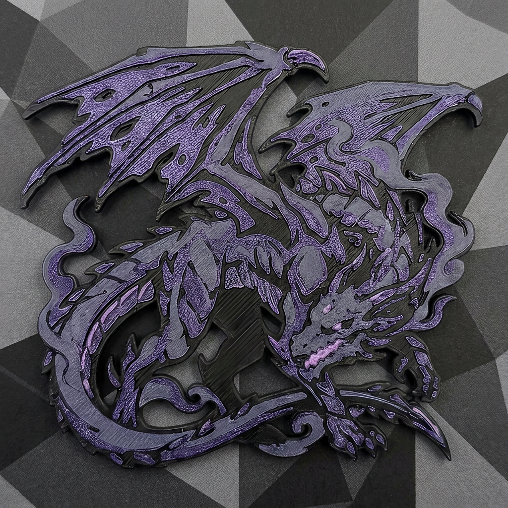 Dark Dragon Collectible Art Magnet