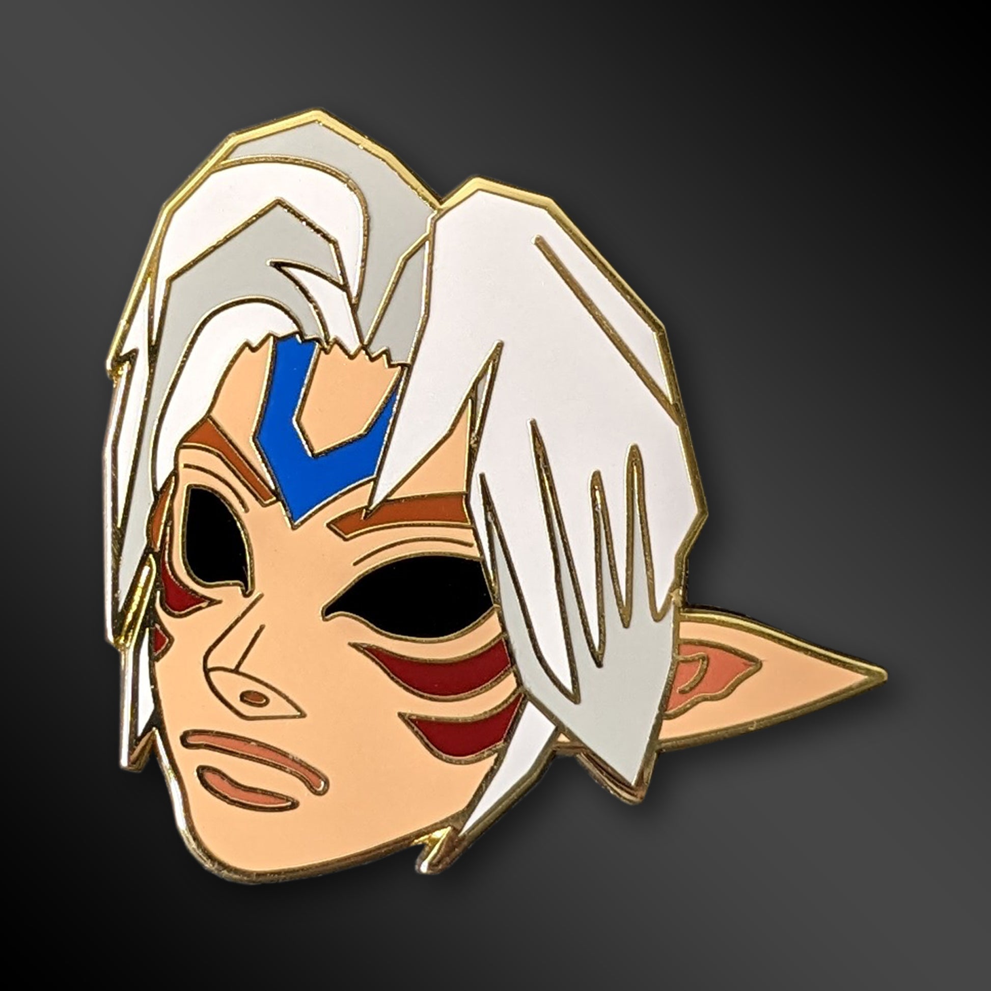 Fierce Deity's Mask enamel pin from The Legend of Zelda: Majora's Mask
