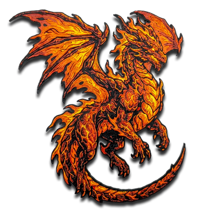 Fire Dragon Collectible Art Magnet