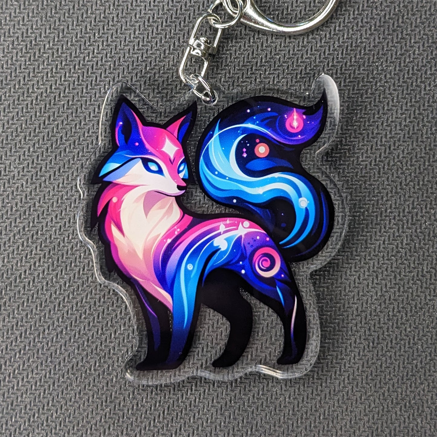 Cosmic Fox Acrylic Keychain / Charm