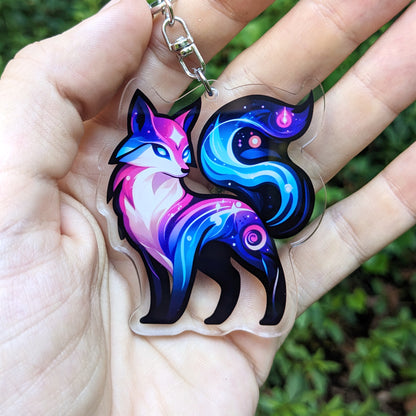 Cosmic Fox Acrylic Keychain / Charm