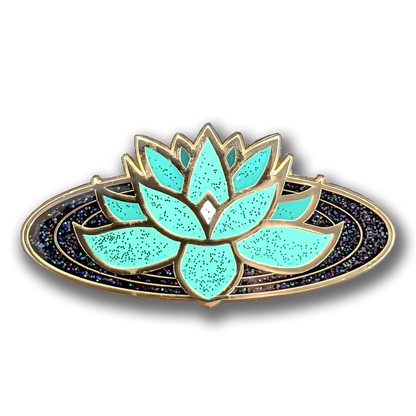 Ghost Lotus Enamel Pin