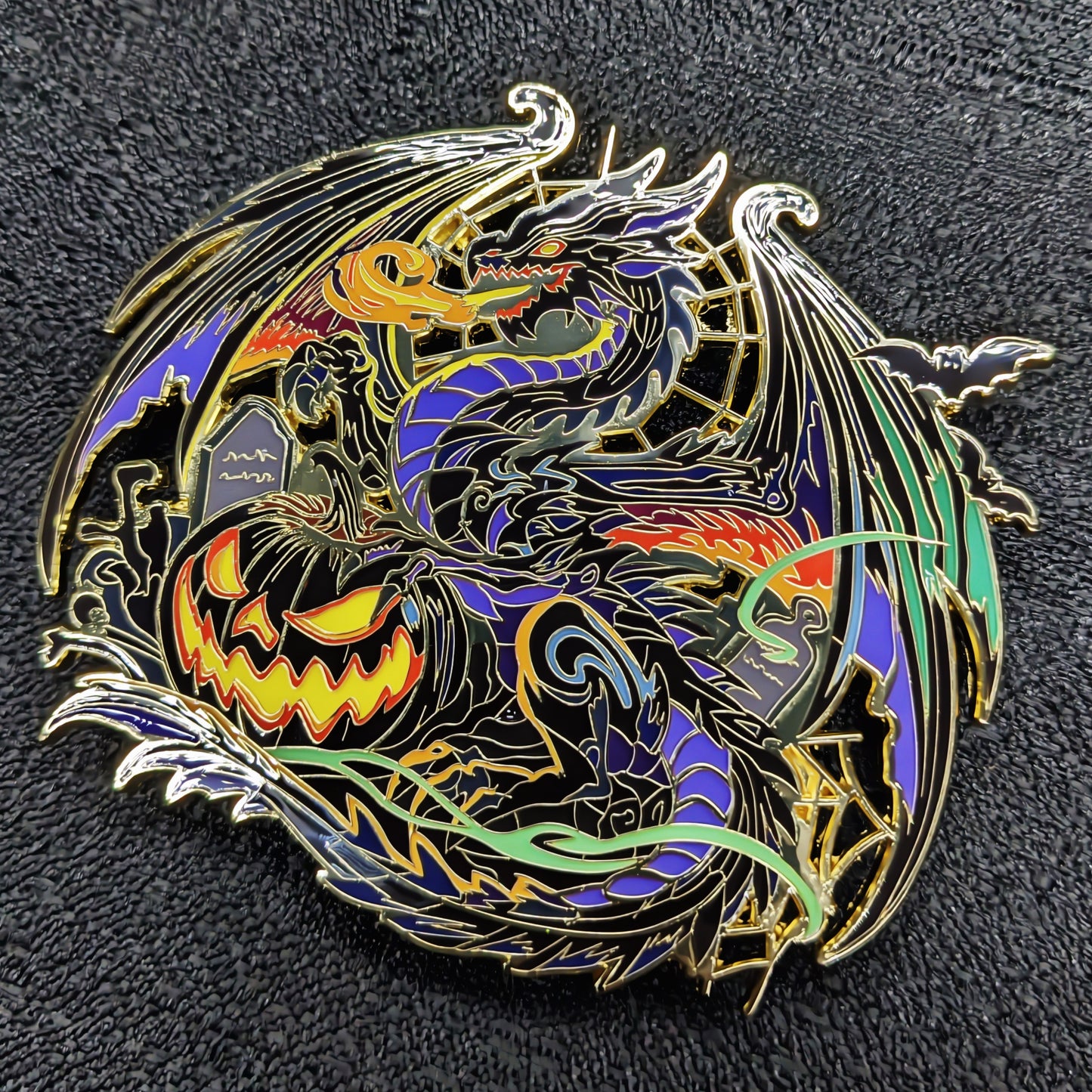 Gourtrix, Dragon Of Fright Enamel Pin (Dragon Aspects Vol.1)