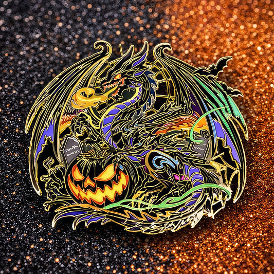 Gourtrix, Dragon Of Fright Enamel Pin (Dragon Aspects Vol.1)