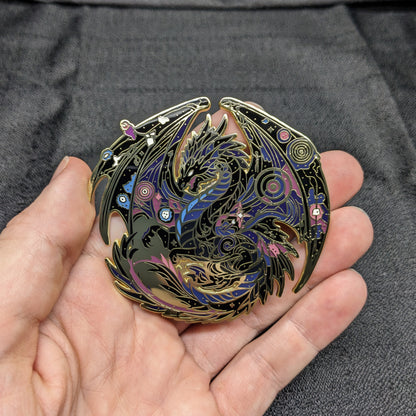 Atraxis, The Gravity Dragon Enamel Pin (Dragon Aspects Vol.1)