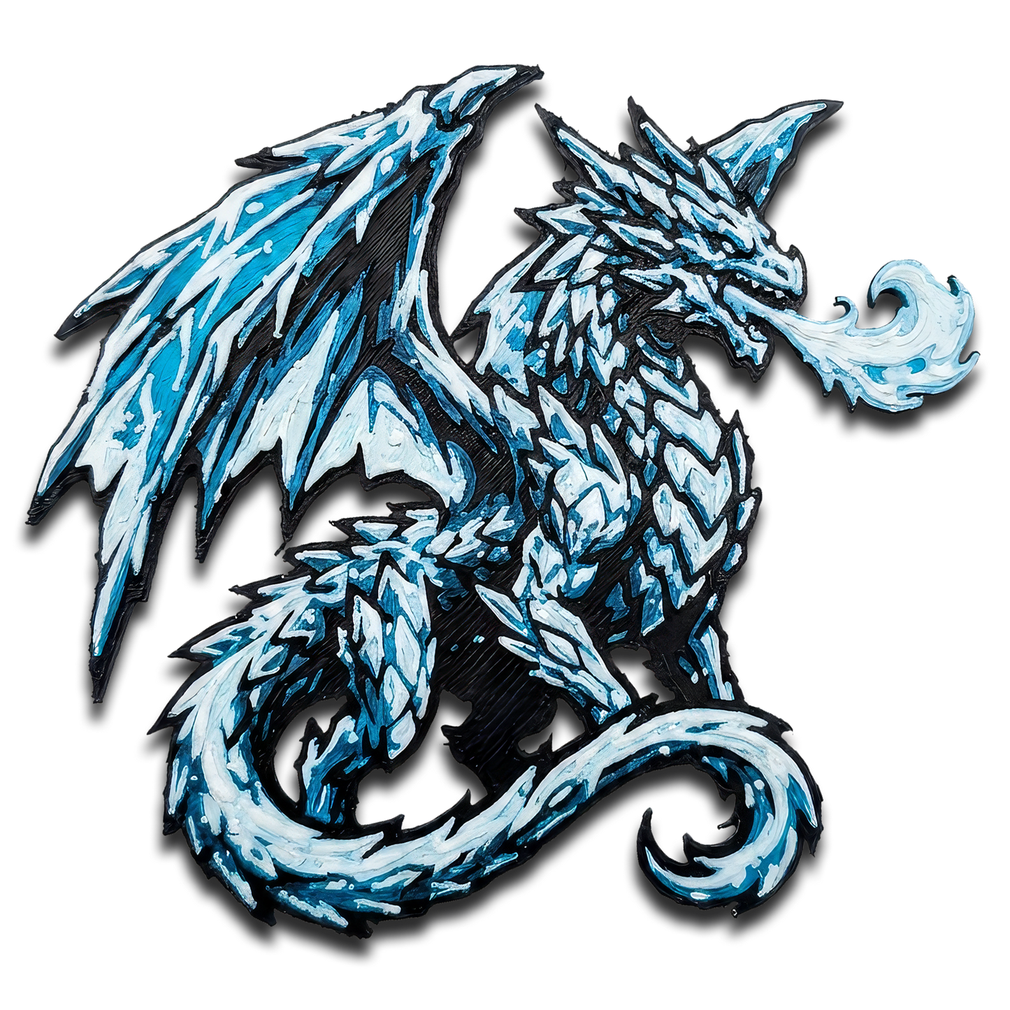 Ice Dragon Collectible Art Magnet