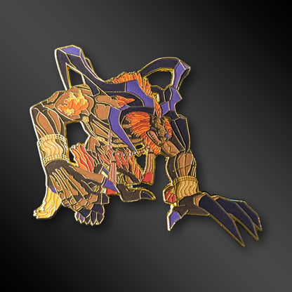 Ifrit enamel pin from Final Fantasy X
